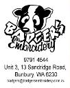 Badgers Embroidery  logo