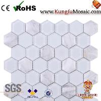 Bianco Carrara Mosaic tiles China factory image 10