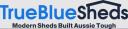 True Blue Sheds Emerald logo