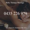 Ruby Therapy Massage Hawthorn logo