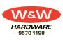 W & W Hardware logo