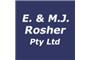 E & MJ Rosher logo