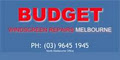 Budget Windscreen Repairs Melbourne logo