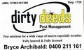 Dirty Deeds Pest Management logo
