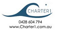 Charter1 Luxury Catamaran cruises; diving, tours, sailing logo