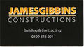 James Gibbins Constructions '' building, Rennovations, Contracting '' logo
