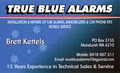 True Blue Alarms logo