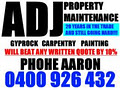 ADJ property maintenance logo
