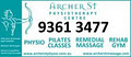 Archer St Physiotherapy Centre logo