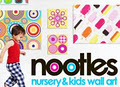 Nootles Nursery and kids wall art canvases logo