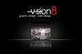 vision8 graphic and web design logo