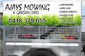 AJAYS Mowing & Garden Care logo