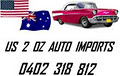 US 2 OZ Auto Imports logo
