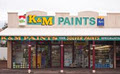 K & M Paints logo