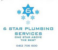 6 star plumbing services logo
