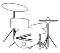 Ben Lanzon's Drum School logo