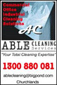 able cleaning services logo