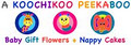 A Koochikoo Peekaboo Baby Gift Flowers and Nappy Cakes image 5