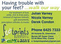 Footprints Podiatry logo
