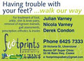 Footprints Podiatry logo