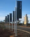 AAA FLAGS AND FLAGPOLES GOALPOSTS logo