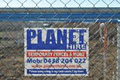 Planet Hire / Temporary Fencing Melbourne. logo