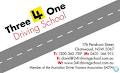 Three 4 One Driving School logo